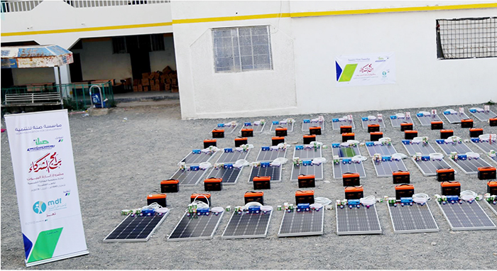 مشروع إنارة البيوت بالطاقة الشمسية