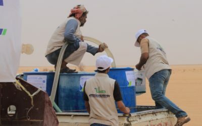 استهدف ثلاث محافظات…  مشروع نقل الماء بالشاحنات لمخيمات النازحين