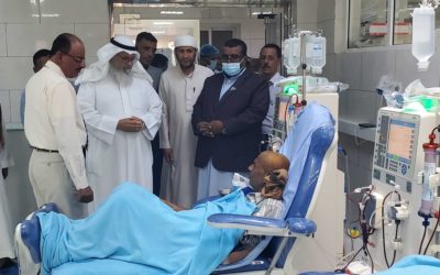 الدكتور محمد الشرهان رئيس جمعية صندوق إعانة المرضى بالكويت يزور مراكز فاطمة بابطين الطبية ـ سيئون