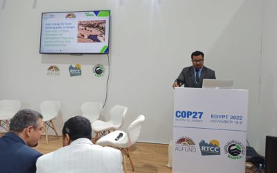 مؤسسة صلة للتنمية تشارك في مؤتمر الأطراف المعنية بالمتغيرات المناخية الـ27  COP27